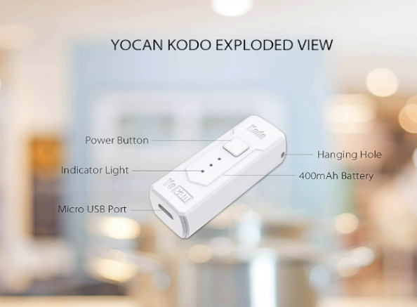 A small Yocan Kodo Battery device with hidden view.