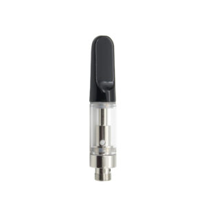 A V4 - Black Tip - 0.5ml vape pen with a 0.5ml capacity on a white background.